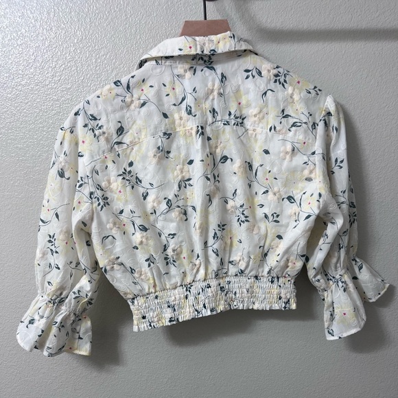 En Saison Floral Embroidery Blouse XS - Picture 5 of 7